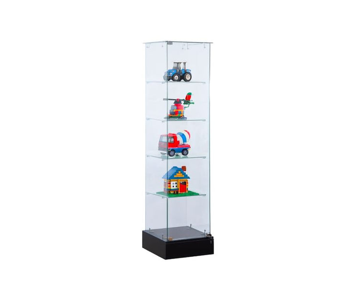 Amakongka Glass Display unit, black (Floor Sample)