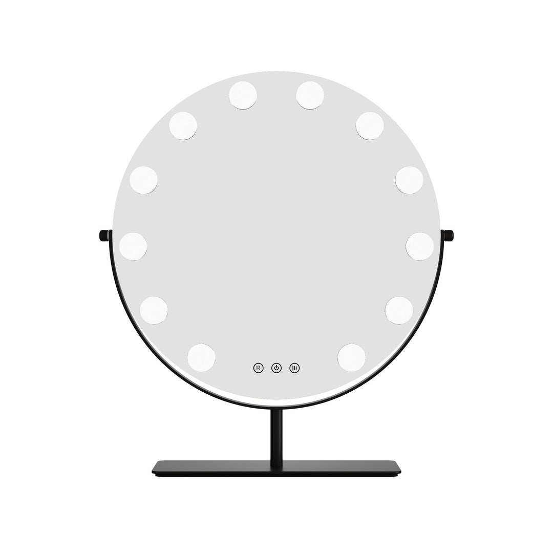 Antonia Hollywood Mirror,LED Mirror,Black