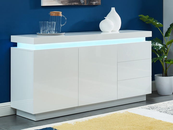 Aspen Sideboard- Buffet Table, White, Modern? Solved!
