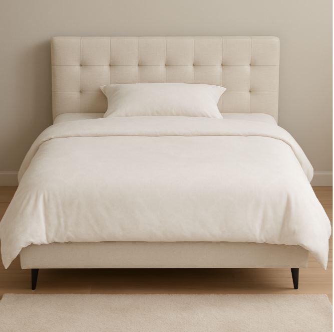 Bridgeport Bed, Off-white,Queen Size (Floor Sample)