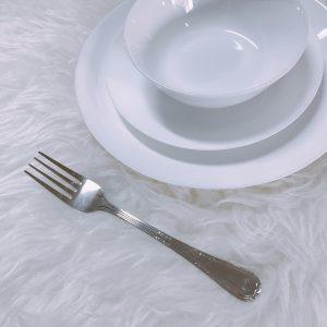 Hammered Sleek 6Pcs Table Fork, Shine &amp; Dine? Solved by Idiya!