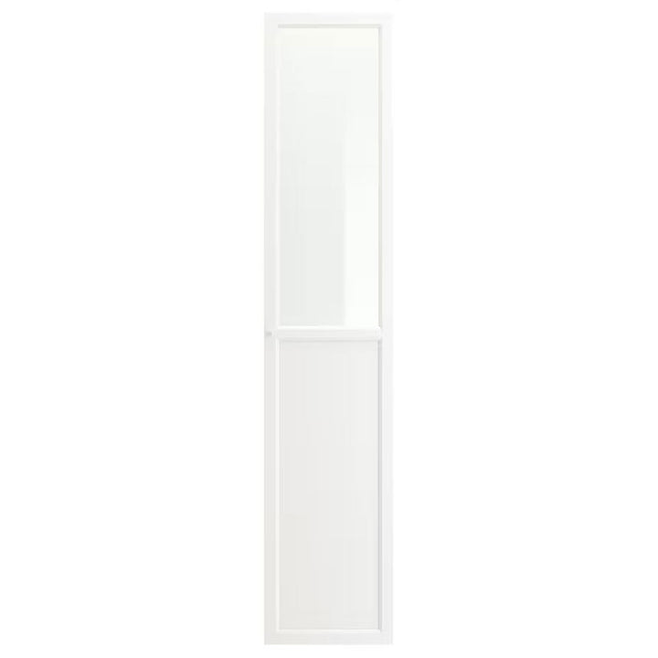 IKEA OXBERG Panel Glass Door, White, 40X192 cm