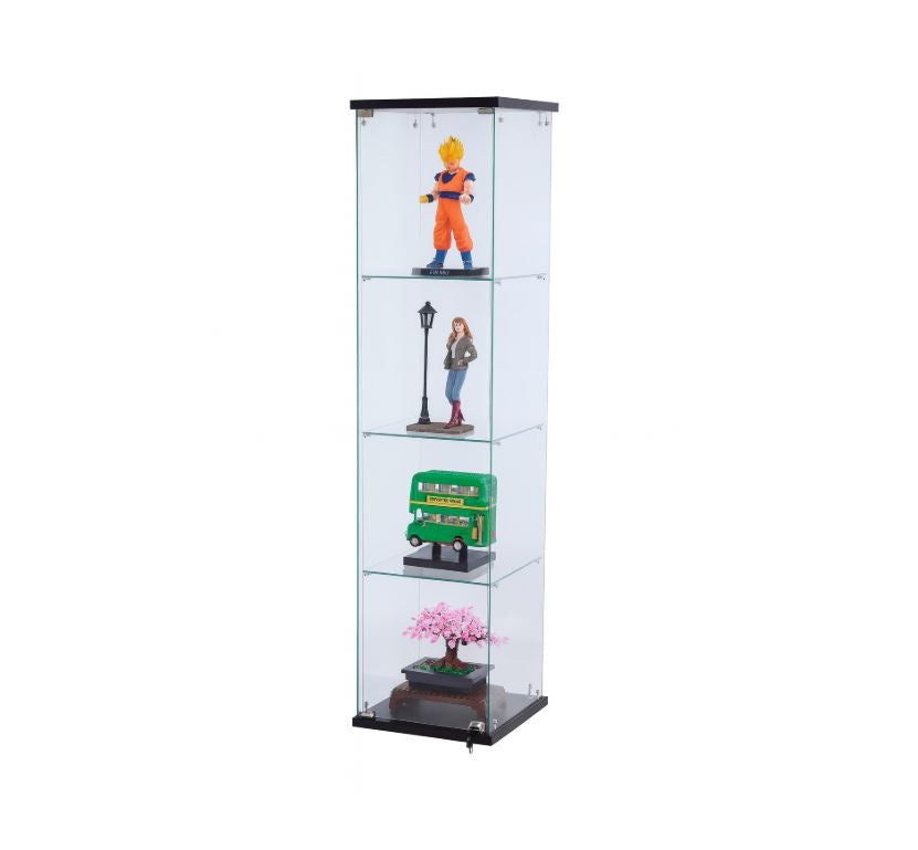 Lenayamtan Frameless Glass Display Unit, black