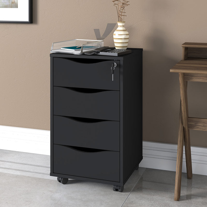 Rio Claro 4 Drawer Office Cabinet Black Storage Drawers ,Home &Office