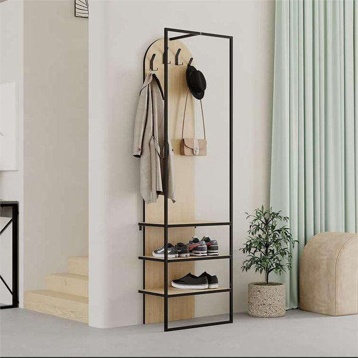 Ulukisla Oak Hallway Set with Shoe Storage &amp; Coat Hooks