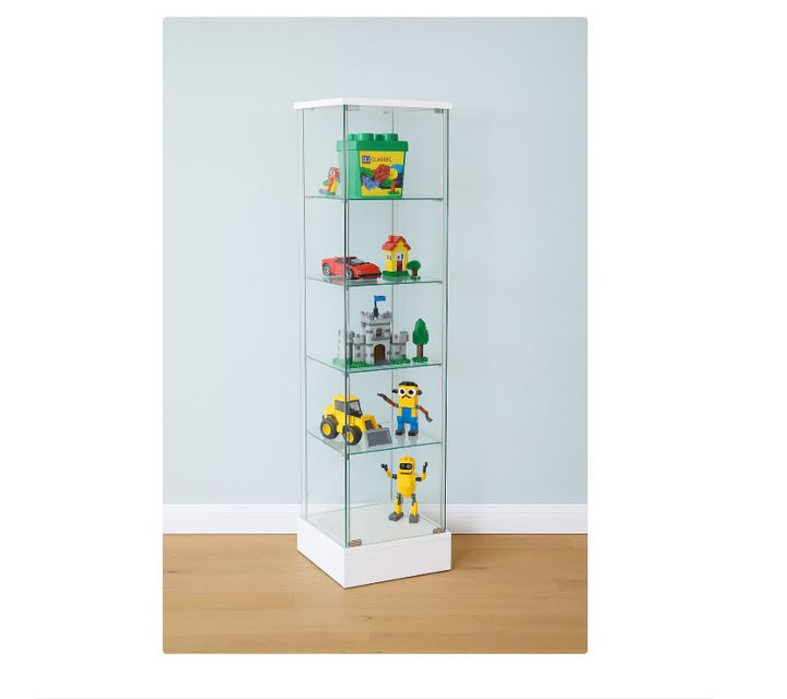 Yangman Glass Display Unit, White