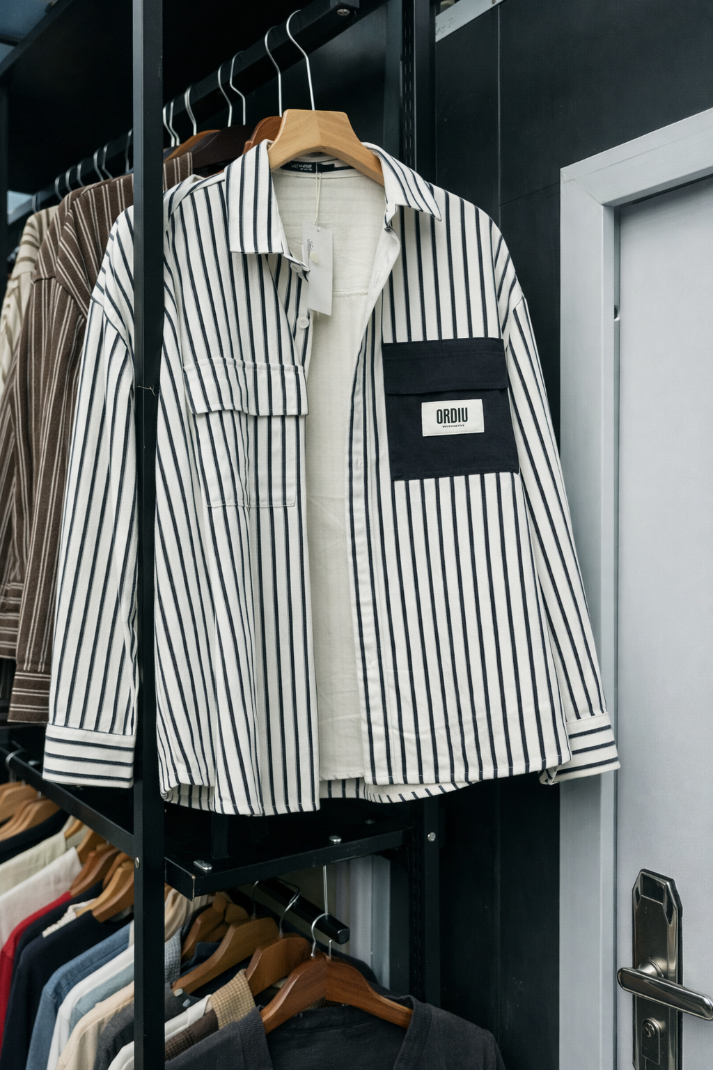 ORDIU Classic Striped Shirt – Modern Contrast Edition