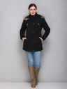 Ladies Long Length Fancy Jacket - 58191-58191-BLACK-L