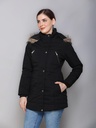 Ladies Long Length Fancy Jacket - 58191-58191-BLACK-L
