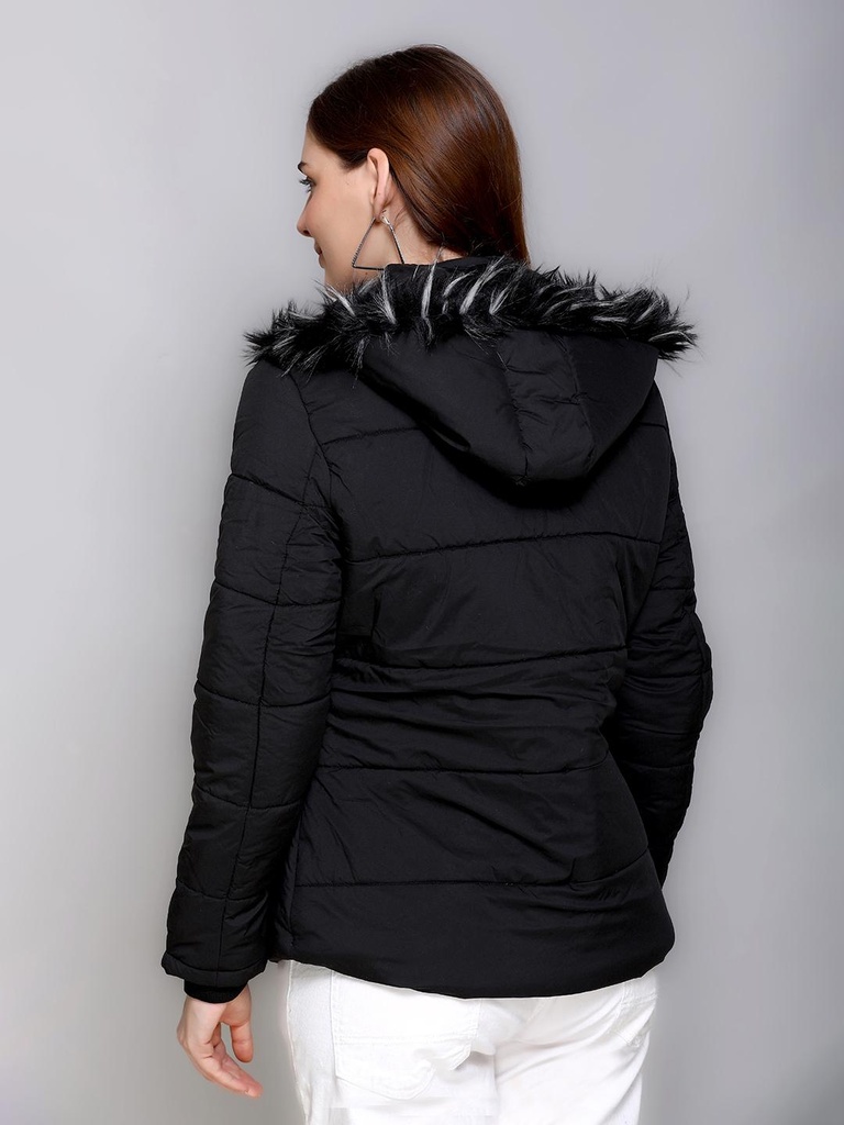 Ladies Short Length Jacket - RRV39238-RRV39238-BLACK-L