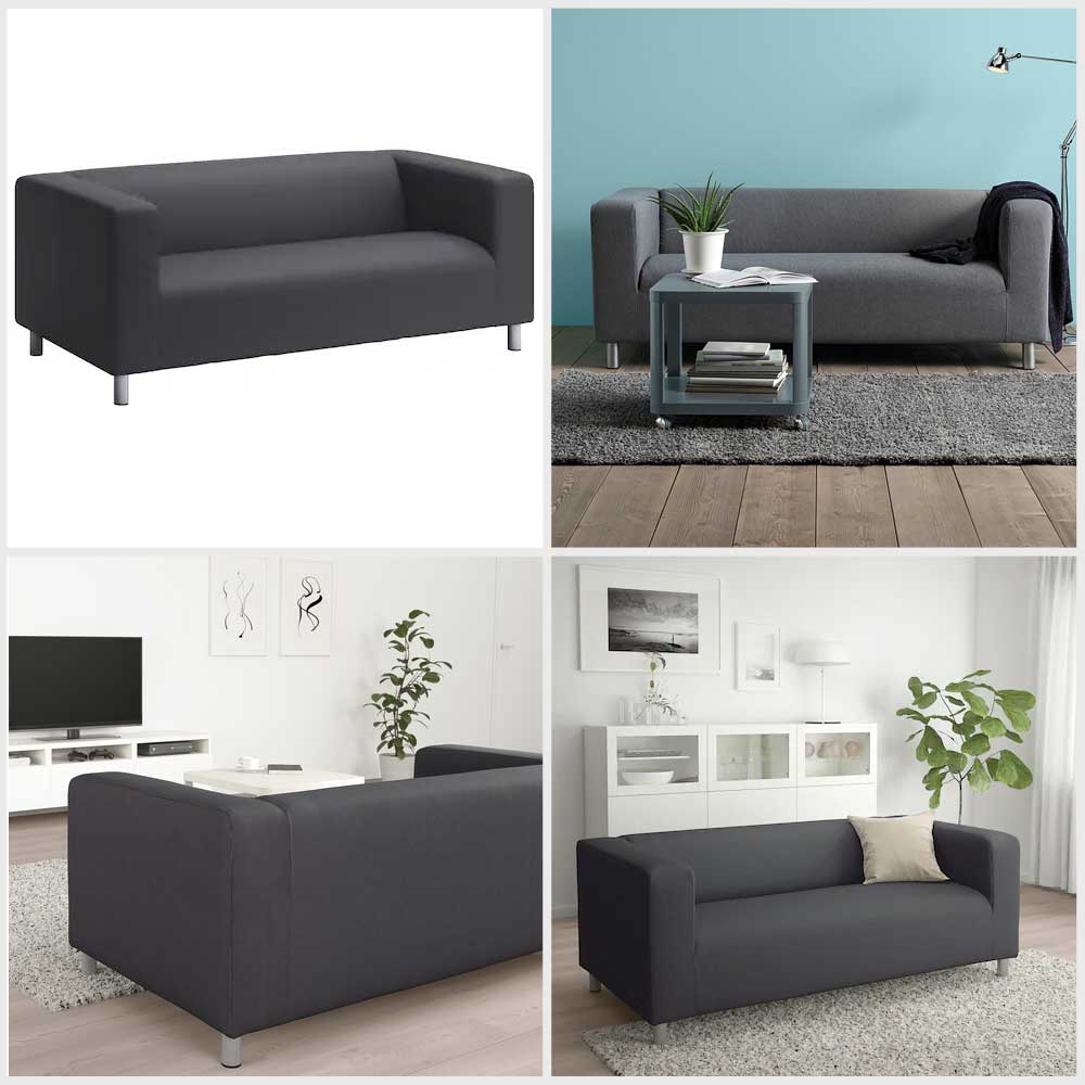 IKEA KLIPPAN two-seat sofa, Vissle grey .