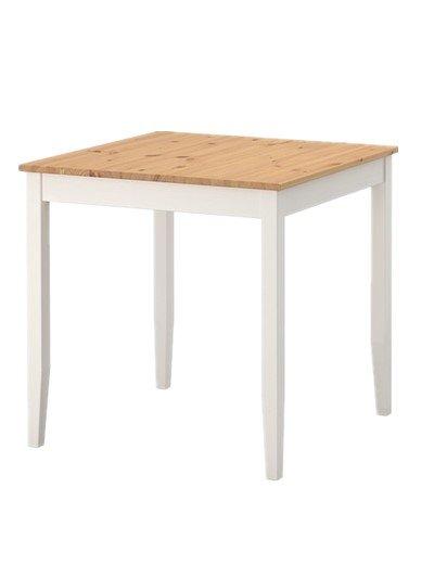IKEA LERHAMN Table, light antique stain, white stain