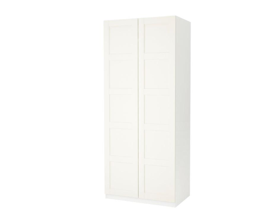 IKEA PAX Wardrobe, white, Bergsbo white