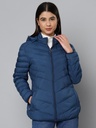 Ladies Bomber Fancy Jacket - 17315-17315-BLUE-L