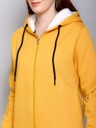 Ladies Zipper Sweatshirt - 9061SS-9061SS-MUSTARD-L