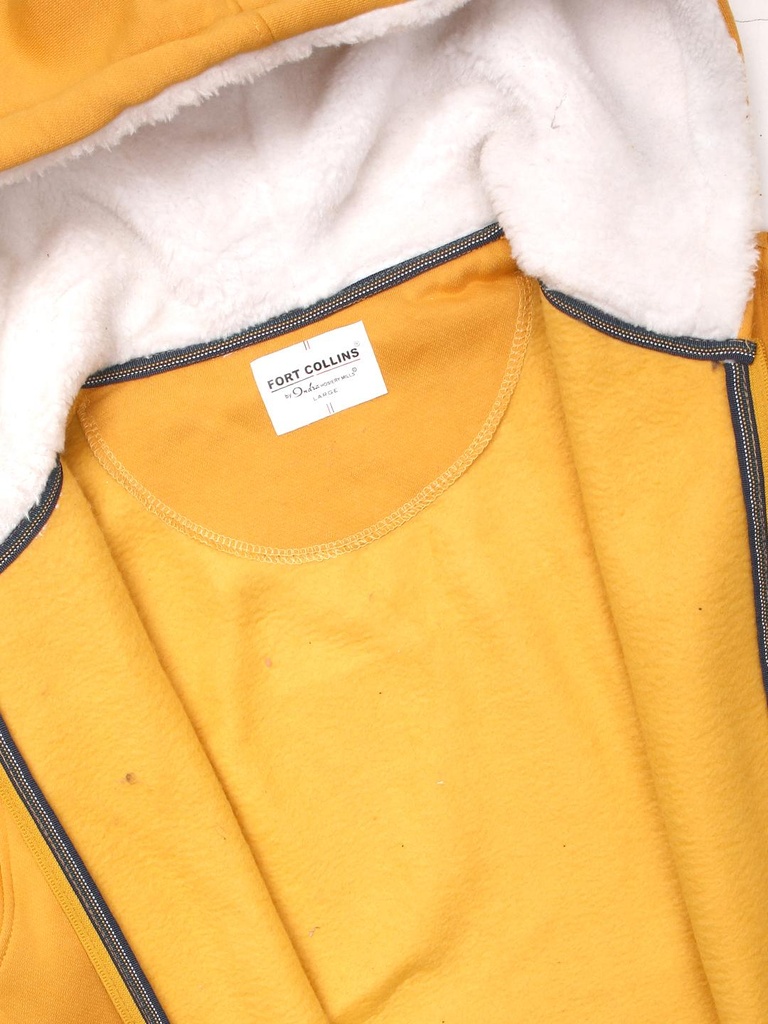 Ladies Zipper Sweatshirt - 9061SS-9061SS-MUSTARD-L