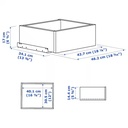 Ikea KOMPLEMENT Drawer,white 50x35 cm