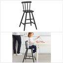 Ikea AGAM Junior chair, black