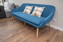 GENOA 3 seater couch, kingfisher
