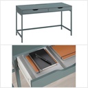 Ikea ALEX Desk grey-turquoise 132x58 cm