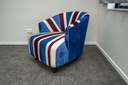 LIDO Armchair, blue-red