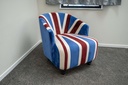 LIDO Armchair, blue-red