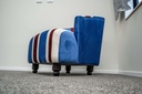 LIDO Armchair, blue-red