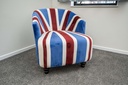 LIDO Armchair, blue-red