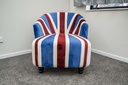 LIDO Armchair, blue-red