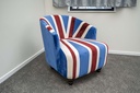 LIDO Armchair, blue-red