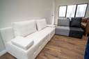 NORWICH modular 4 seater sofa settting, white   black   grey