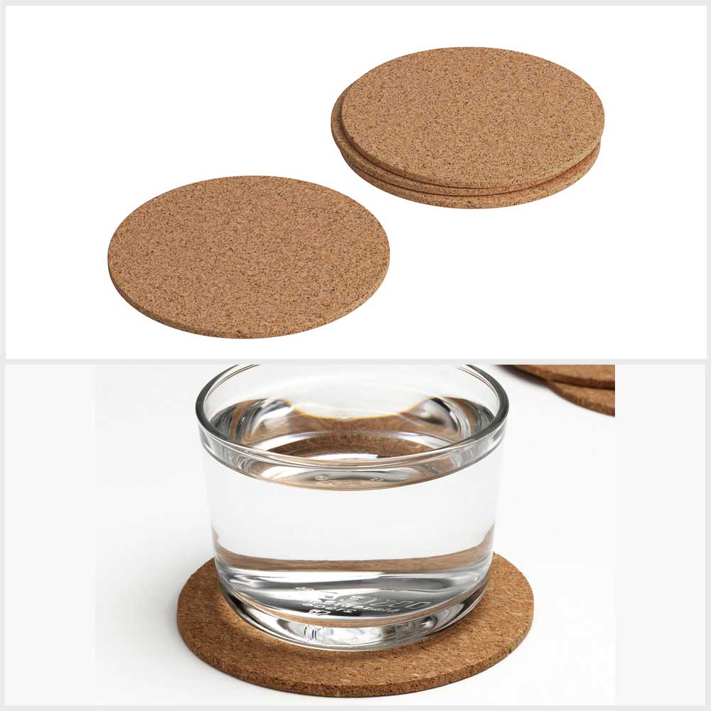 Ikea AVSKILD Coaster, cork 10 cm