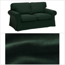 Ikea EKTORP Cover two-seat sofa, Tallmyra dark green (cover only)