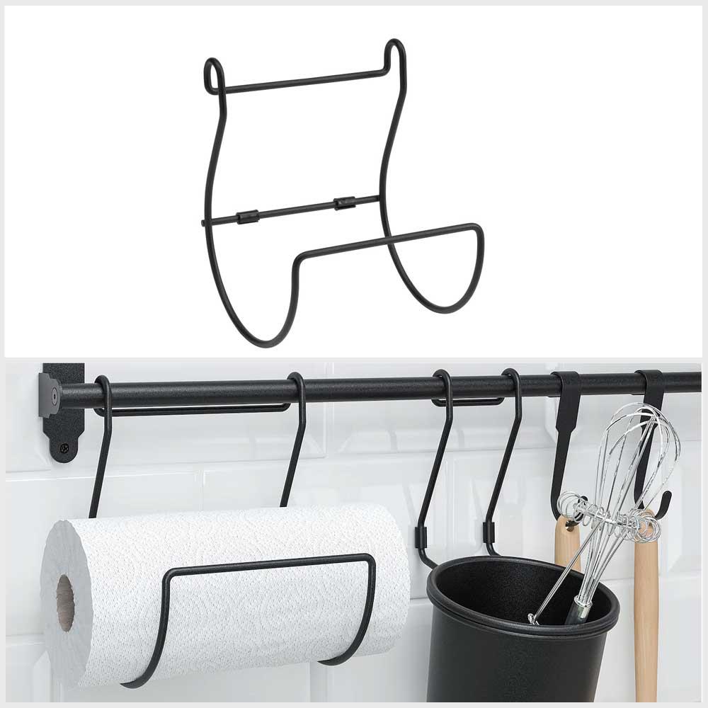 Ikea HULTARP Kitchen roll holder black