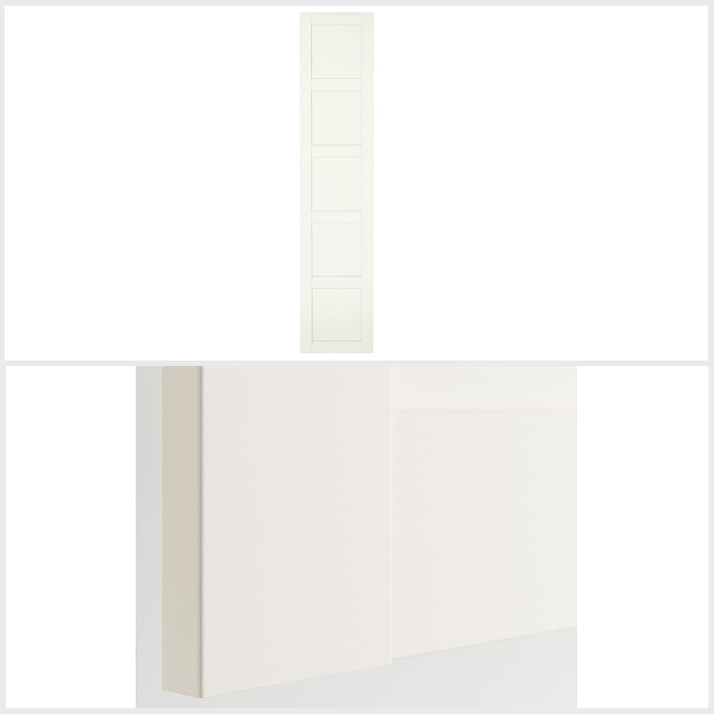 Ikea BERGSBO Door with hinges, white 37x229 cm
