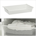 Ikea KOMPLEMENT Mesh basket with pull-out rail, white100x58 cm