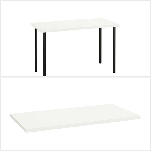 IKEA LAGKAPTEN Desk White-Black 120×60 cm