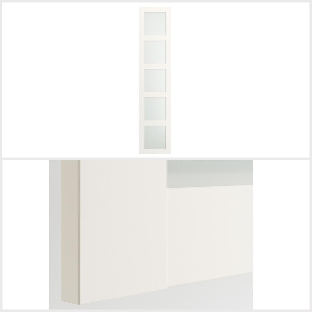 Ikea BERGSBO Door, frosted glass/white 50x229 cm