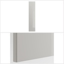 Ikea FARDAL Door with hinges, high-gloss/light grey 50x229 cm