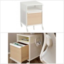 Ikea BEKANT Storage unit on castors, mesh white, 41x61 cm