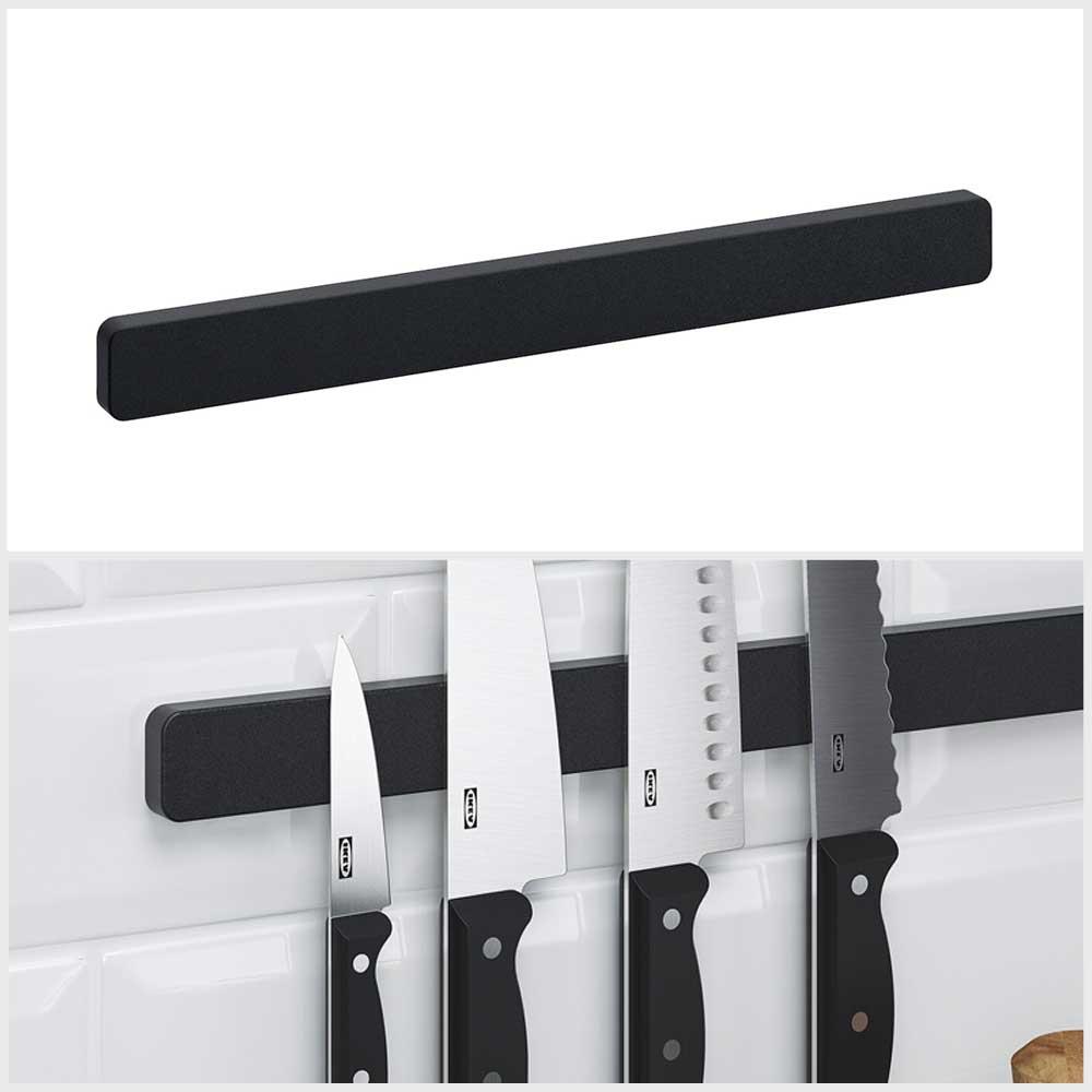 Ikea HULTARP Magnetic knife rack black 38 cm