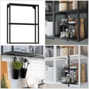 Ikea ENHET wall fr w shelves anthracite 60x15x75 cm