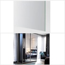 Ikea AULI 4 panels for sliding door frame mirror glass 75x236 cm