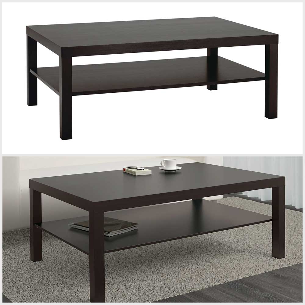 Ikea LACK Coffee table, black-brown, 118x78 cm