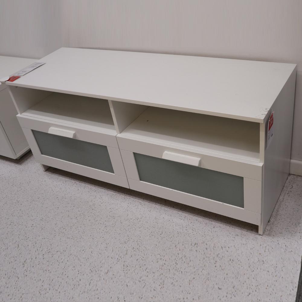 Ikea BRIMNES TV bench, white 120x41x53 cm