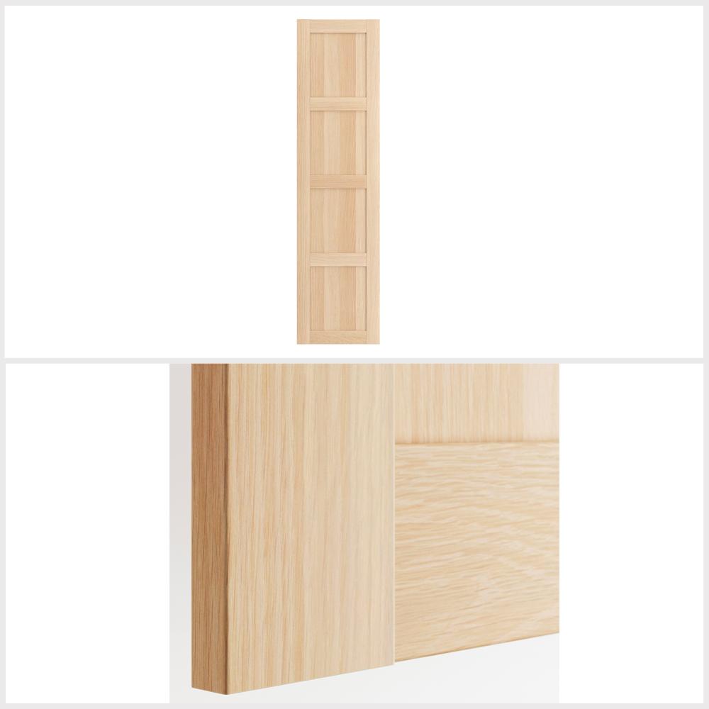 Ikea BERGSBO Door with hinges, white stained oak effect 50x195 cm