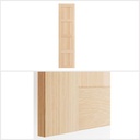 Ikea BERGSBO Door with hinges, white stained oak effect 50x195 cm