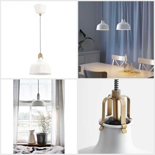 IKEA RANARP Pendant Lamp, Off-White