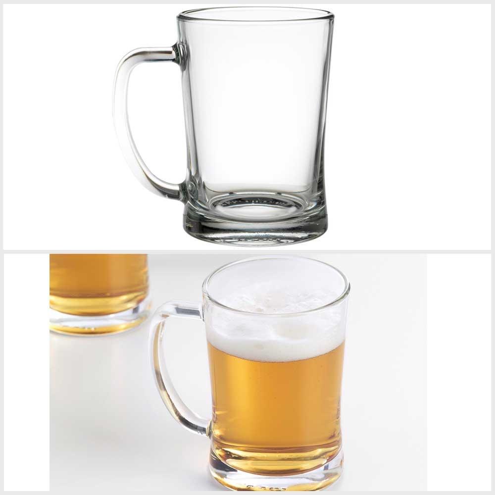 Ikea MJOD Beer tankard, clear glass, 60 cl