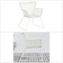 Ikea HOGSTEN Chair with armrests, outdoor white